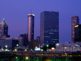 Cityscape at Night  Atlanta  USA