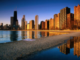 City Skyline from North Avenue Beach  Chicago  United States of America