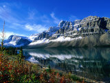 Bow Lake in Early Autumn  Banff National Park  Canada