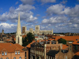 City Buildings with York Minster Cathedral in Background  York  United Kingdom