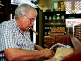 Cigar Roller at Work  Tampa  USA