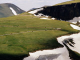 Trail Ridge Road Winding Across Plateau  Rocky Mountain National Park  USA