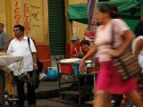 People on Street in City Centre  San Salvador  El Salvador