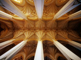 Vault Ceiling in 15th-Century Frauenkirche (Church of Our Lady)  Munich  Germany