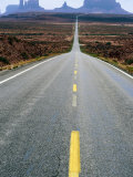 Highway 163 and Distant Buttes  Monument Valley Navajo Tribal Park  USA
