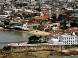Aerial View of Old Quarter  Panama City  Panama