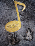 Jerry Lee Lewis Walk of Fame Note in Footpath on Beale Street  Memphis  United States of America