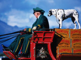 Budweiser Clydesdale Horse Cart  with Dalmation Standing on Boxes  Palmer  USA