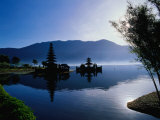 Ulun Danu Bratan Temple  Reflected in Lake Bratan  Early Morning  Indonesia