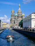 Griboedova Canal and Church of the Spilled Blood  St Petersburg  Russia