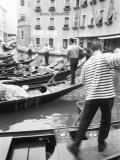 Gondoliers  Venice  Italy