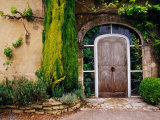 Greenery Surrounding Wooden Door  Provence  France