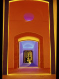 Lit Doorway in the Ciutat Vella Area  Barcelona  Spain