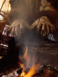Shamans Wear Gloves with Bear Claws  Kamchatka  Russia