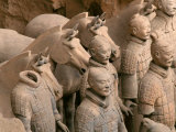 Terra Cotta Warriors at Emperor Qin Shihuangdi's Tomb  China