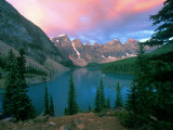 Lake Moraine at Dawn  Banff National Park  Alberta