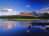 Sofa Mountain Reflects in Beaver Pond  Wateron Lakes National Park  Alberta  Canada