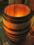 Toasting a New Oak Wine Barrel at the Demptos Cooperage  Napa Valley  California  USA