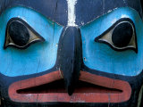 Totem in Sitka Totem Park  Alaska  USA