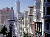 View South from Taylor Street  Nob Hill  San Francisco  California  USA