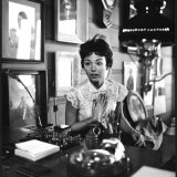 Actress Rita Moreno Demonstrating the 