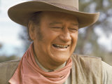 Actor John Wayne During Filming of Western Movie "The Undefeated"
