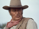 Actor John Wayne During Filming of Western Movie "The Undefeated"