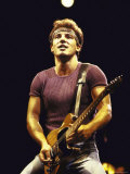 Musician Bruce Springsteen Performing