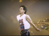 Singer Mick Jagger of the Rock Band the Rolling Stones Performing