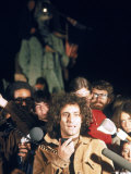 Yippie Leader Abbie Hoffman Speaking to Crowd During the Riot Conspiracy Trial  aka the Chicago 8