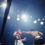 Boxers Sonny Liston and Cassius Clay During Match