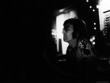 Singer John Lennon Working on His Album "Mind Games" at the Record Plant