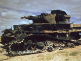 German Armor after Desert Fighting Between American and German Forces in the El Guettar Valley