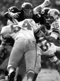 Football: Chicago Bears Dick Butkus 51 in Action Vs Detroit Lions