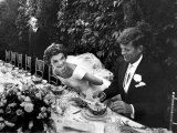Sen John Kennedy and His Bride Jacqueline in Their Wedding Attire