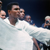 Heavyweight Boxer Cassius Clay  aka Muhammad Ali  After His Fight with Sonny Liston