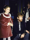 Actress Drew Barrymore and Father John Barrymore III