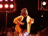 Singer Mick Jagger Performing