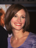 Actress Julia Roberts at Premiere of Her Film "My Best Friend's Wedding"