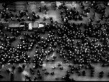 Overhead View of Men Relaxing on 36th Street  Between Eighth and Ninth Aves