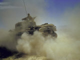 American Tank During Fighting Between US and German Forces in the El Guettar Valley