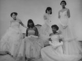 Debutantes Joan Greene  Carole Mc Kenzie  Marian Romain  Lois Mc Laughlin and Marcia Miller
