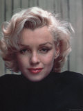 Portrait of Actress Marilyn Monroe on Patio of Her Home