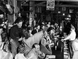 Man on horse In Bar During Reenactment of Killing in James Butler "Wild Bill" Hickok by Jack McCall