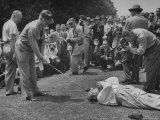 Golfers Clowning Around for the Photographers  During the Washington Post Gold Tournament