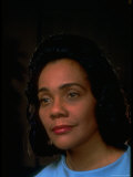 Pensive Portrait of Coretta Scott King  Wife of Slain Civil Rights Leader Martin Luther King Jr
