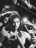 Actress Pier Angeli  Surrounded by Hands From Hair Stylist  Dresser  and Cameraman on MGM Movie Set