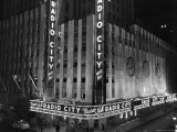 Nighttime Exterior of Radio City Music Hall