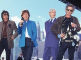 Musicians Ronnie Wood  Mick Jagger  Charlie Watts and Keith Richards of the Rolling Stones