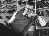 Poet Robert Lowell in His Study at Home